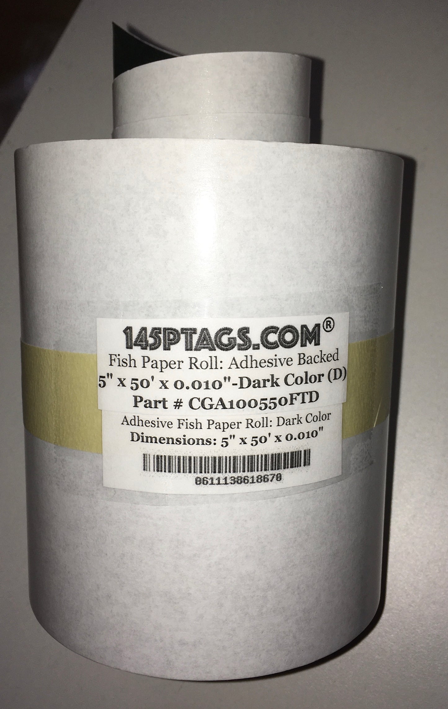 CGA100550FTD Adhesive Backed Fish Paper Roll 5in. x 50ft.(Dark)