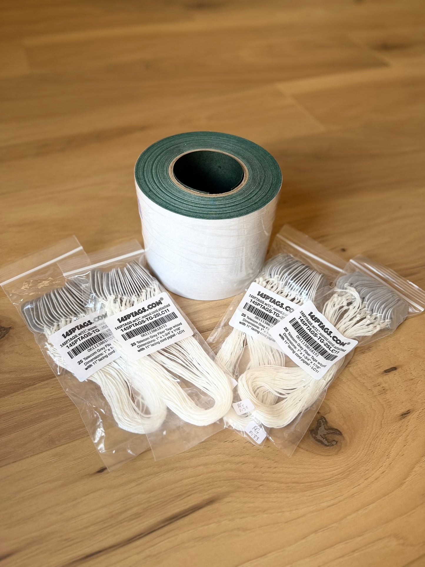 CGA1005100FTD Adhesive Backed Fish Paper Roll 5in. x 100FT plus 100ea 145PTAGS-TG-LC11