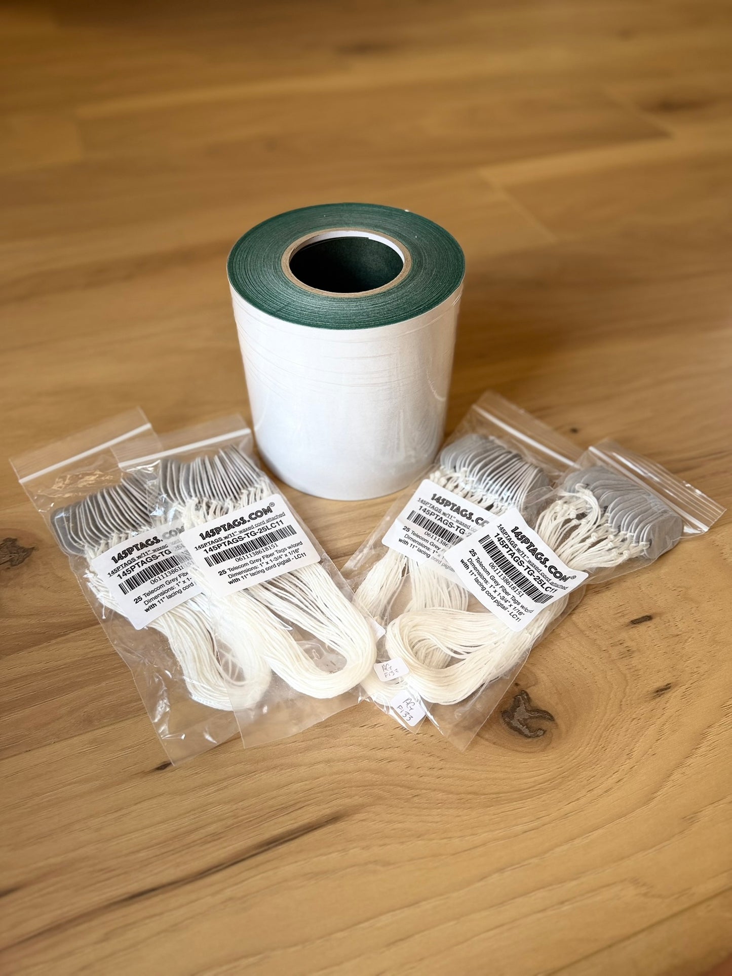 CGA1006100FTD Adhesive Backed Fish Paper Roll 5in. x 100FT plus 100ea 145PTAGS-TG-LC11