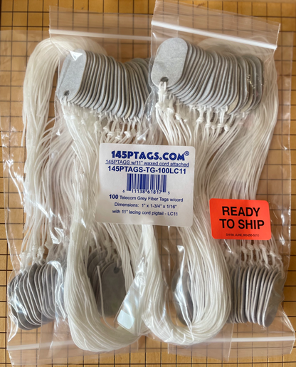 145PTAGS-TG/100WC11 100ea145P Tags w/Waxed Cord